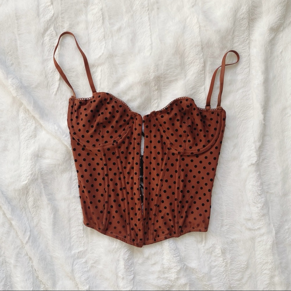 Lucy Dotted Corset Top - Now Sold Out